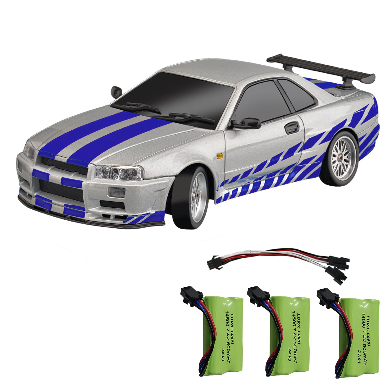 レイン　ガレージキット Amazon.com: Skymaker LDRC Drift Car Nissan Skyline GTR R34 1/18